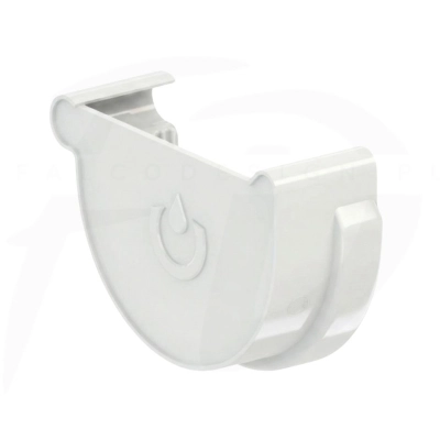 Denko prawe PVC ⌀ 100 firmy KROP kolor biały